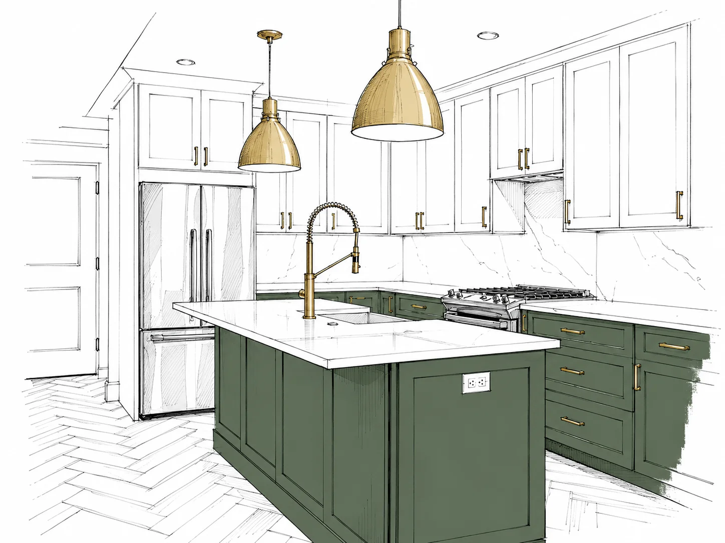 Two-Tone Kitchens