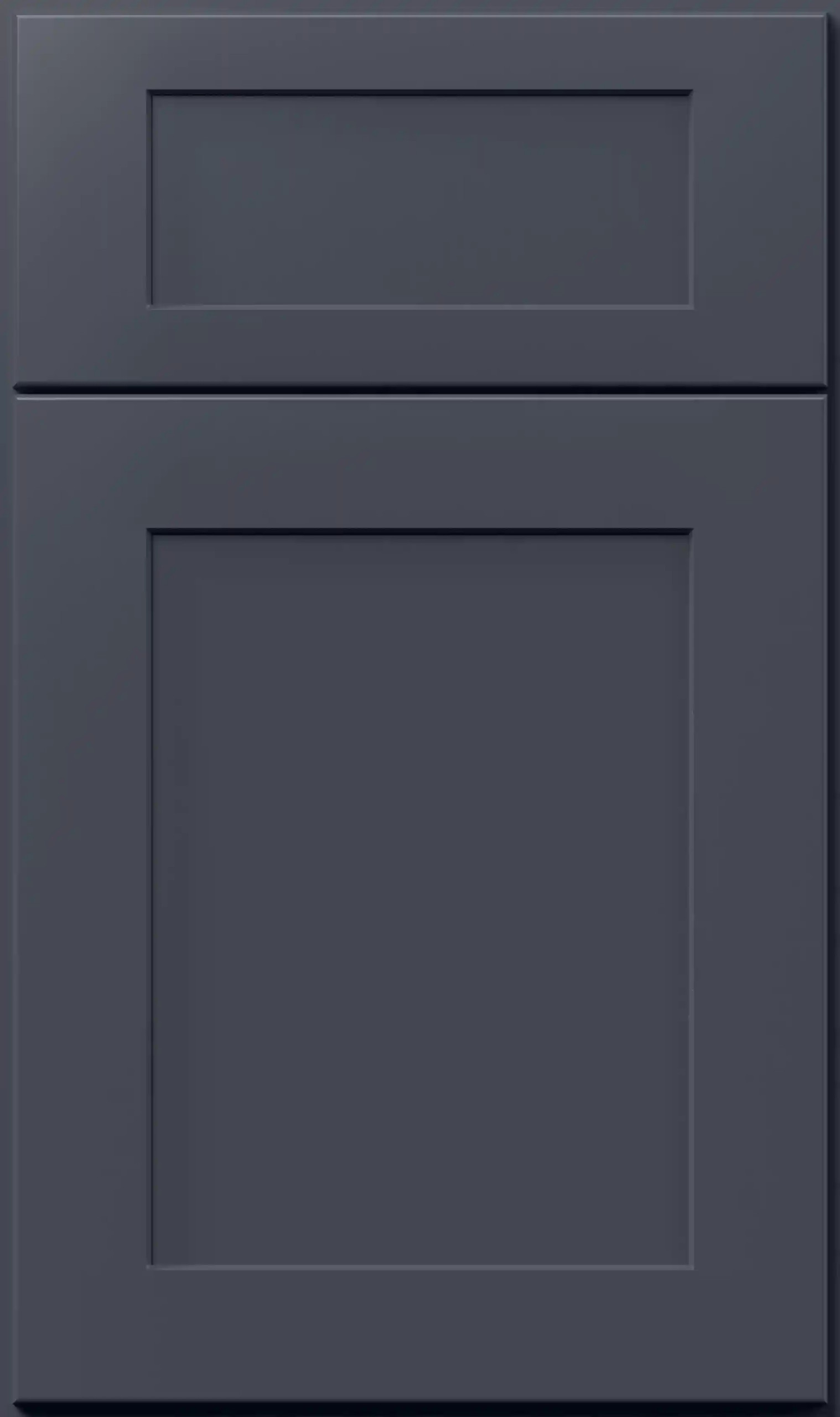 Navy Shaker cabinet door