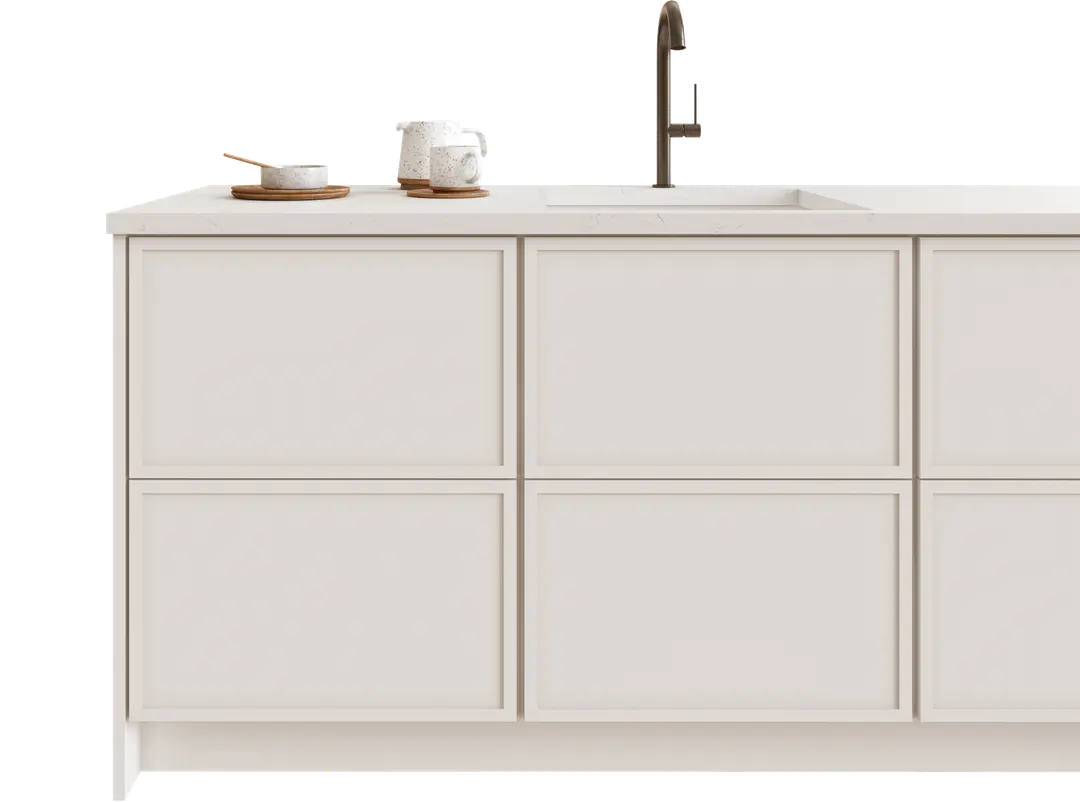 White Slim Shaker in warm light